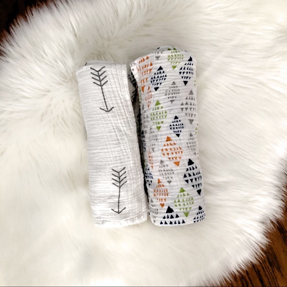 aden + anais Other - ADEN + ANAIS | 2 Cotton Baby Swaddle Blankets